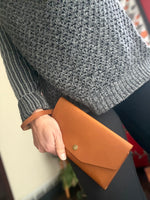 Load image into Gallery viewer, Holly Clutch - Wristlet Cognac
