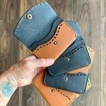 Load image into Gallery viewer, Snap Wallet - Navy Brogue
