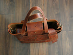 Load image into Gallery viewer, Starburst Tote - Cognac w/ Crossbody Strap
