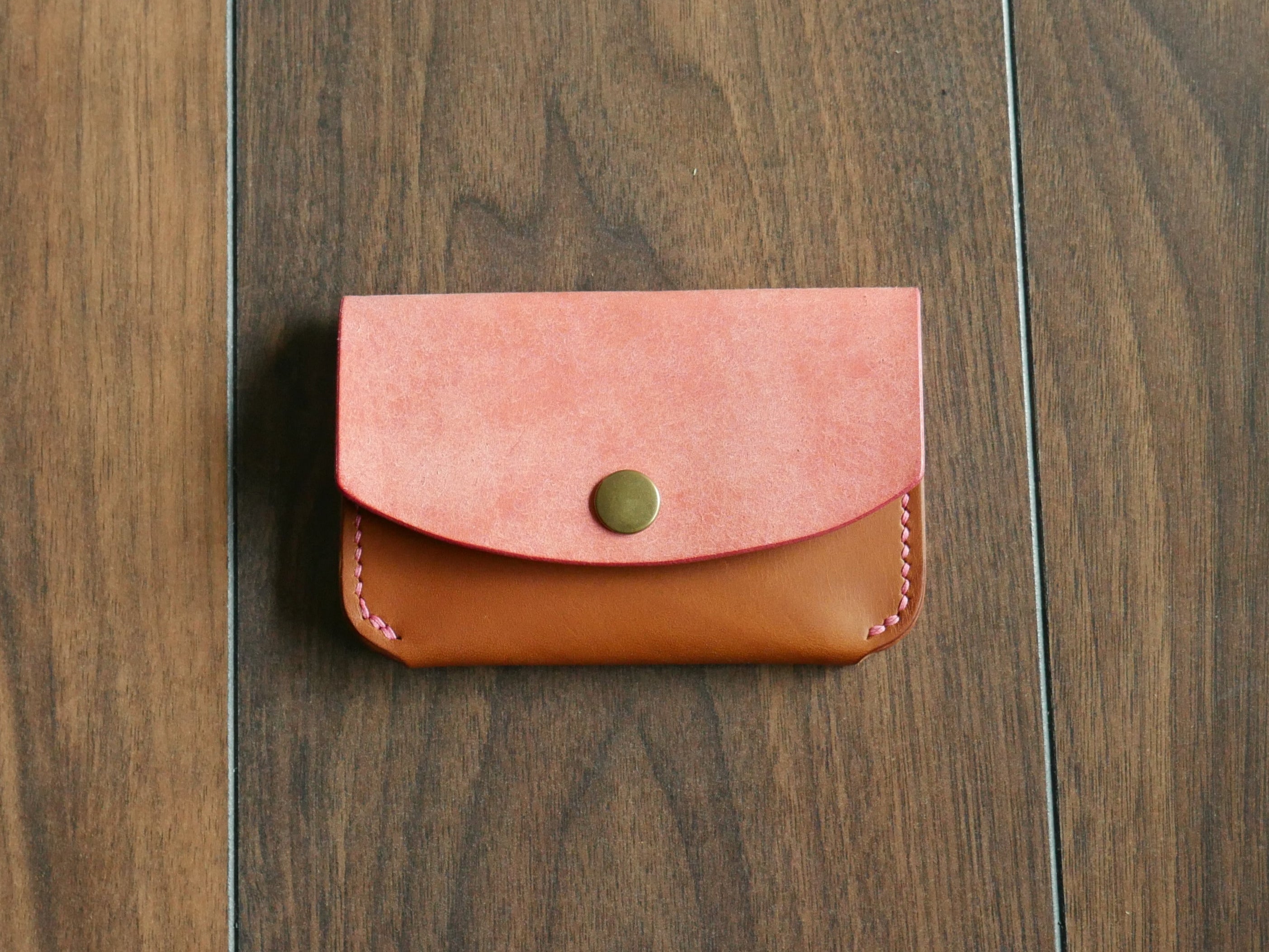 Snap Wallet - Cherry Blossom & Cognac
