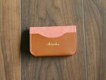 Load image into Gallery viewer, Snap Wallet - Cherry Blossom &amp; Cognac
