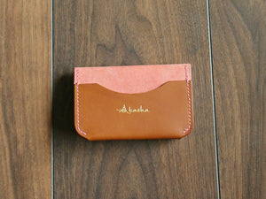 Snap Wallet - Cherry Blossom & Cognac