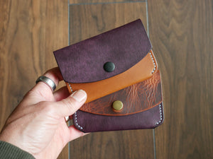 Snap Wallet - Waxy & Purple