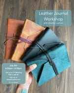 Load image into Gallery viewer, Leather Journal Workshop at TF Brewing July 8th
